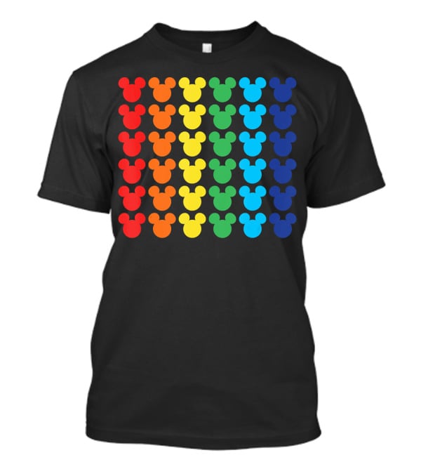 Disney Mickey Mouse Colorful Rainbow T-Shirt
