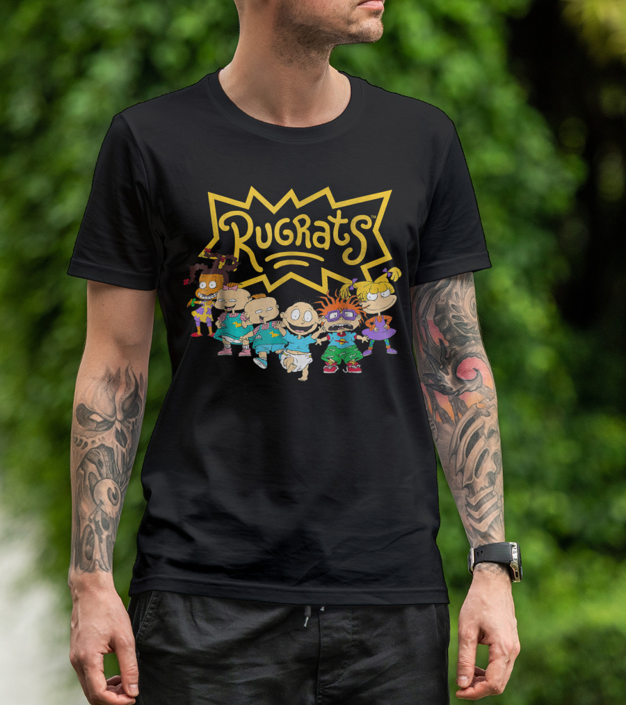 Rugrats Nickelodeon Character Lineup Group Image T-Shirt