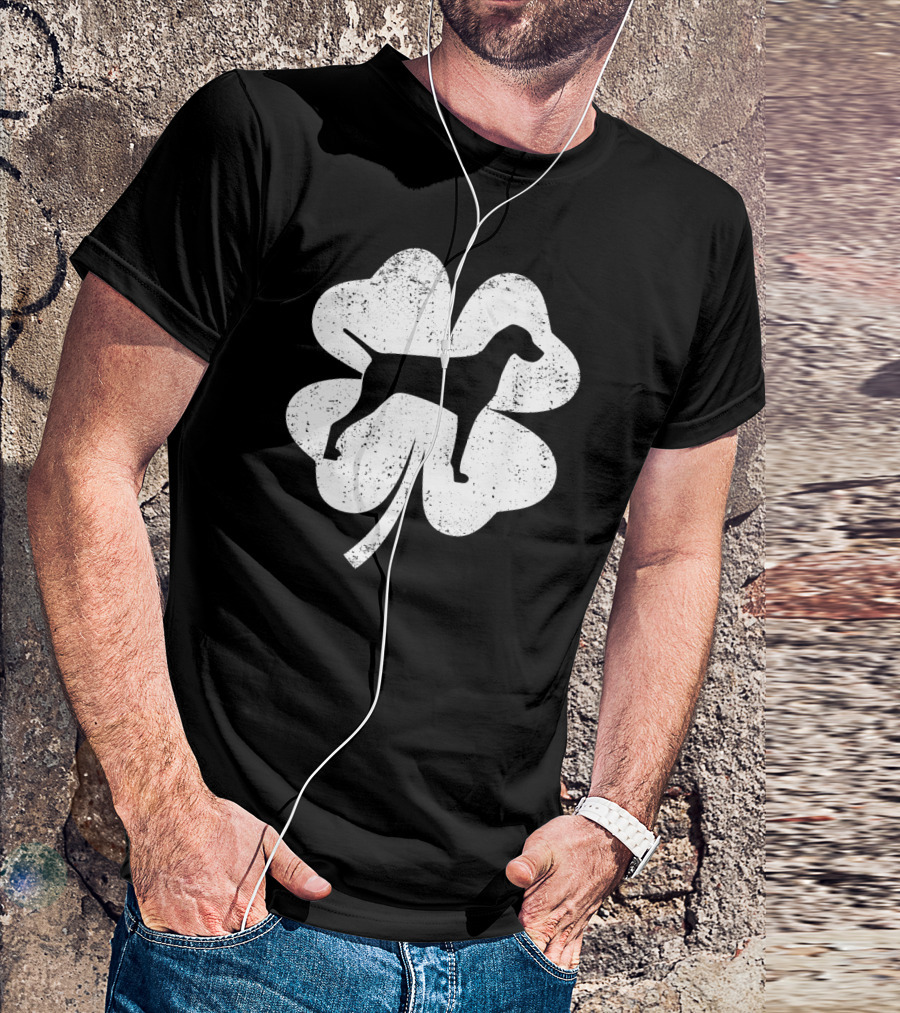Leprechaun Shamrock Vizsla St Patrick's Day Dog Clover T-Shirt