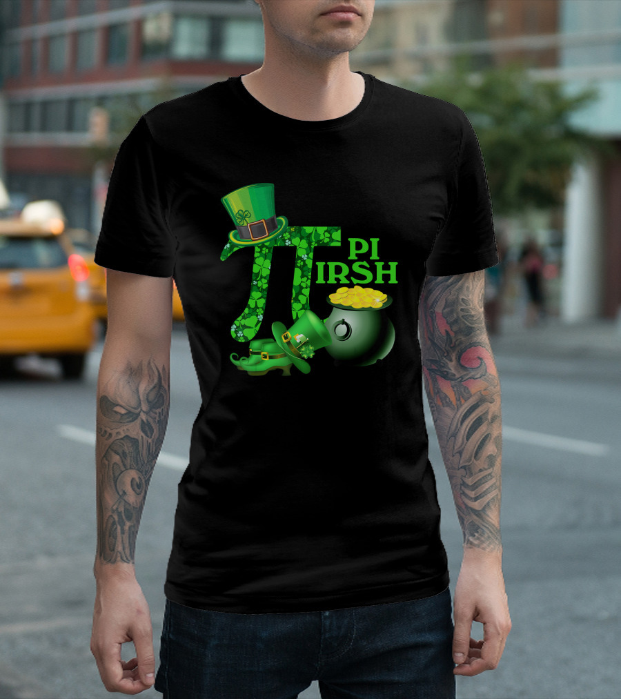 Shamrock Pi Irish Math Teacher St Patrick's Day T-Shirt