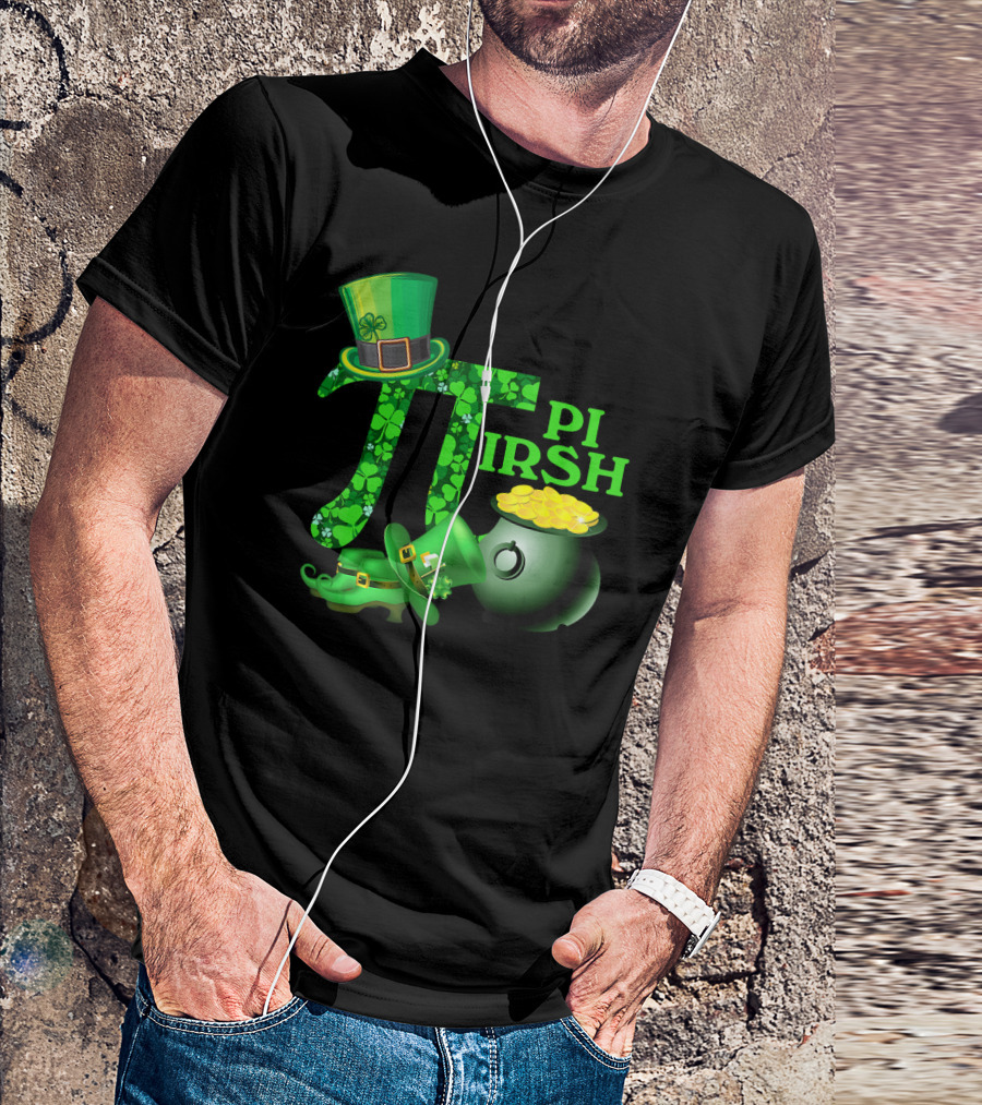 Shamrock Pi Irish Math Teacher St Patrick's Day T-Shirt