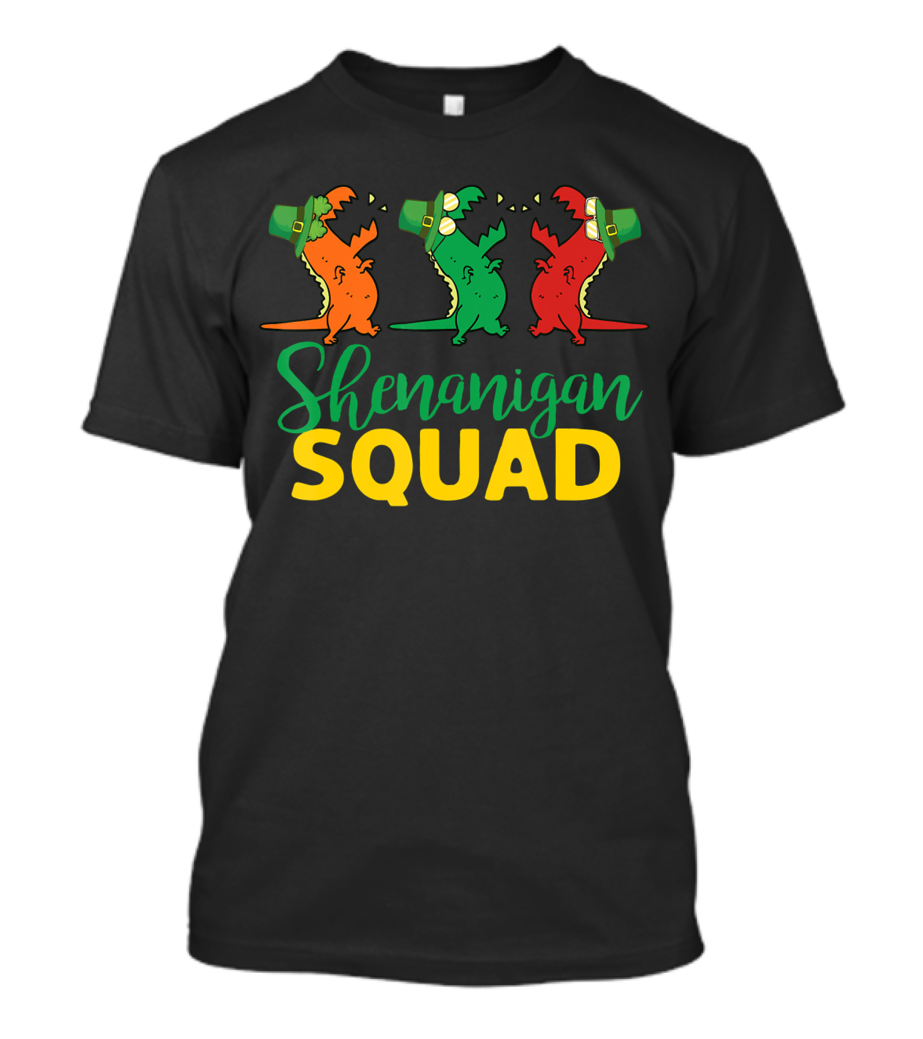 Shenanigan Squad T-Rex Dinosaur St Patrick's Day T-Shirt