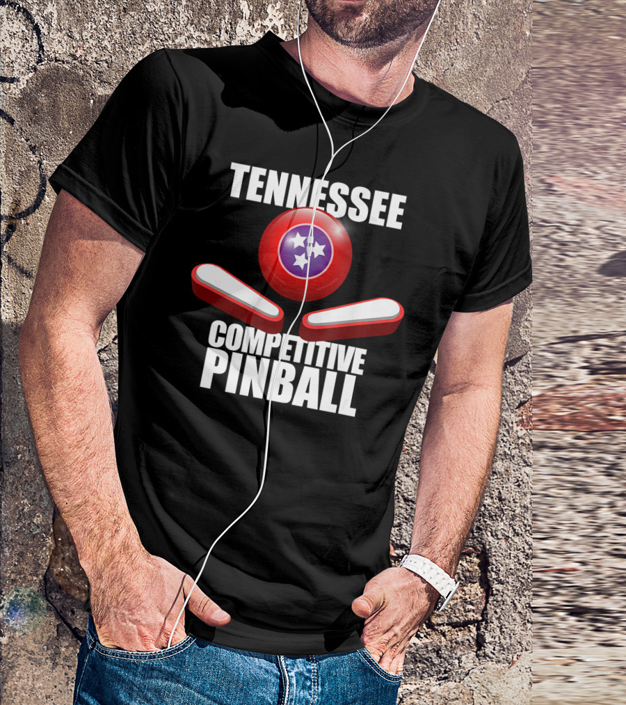 Tennessee Competitive Pinball Stars And Flippers T-Shirt