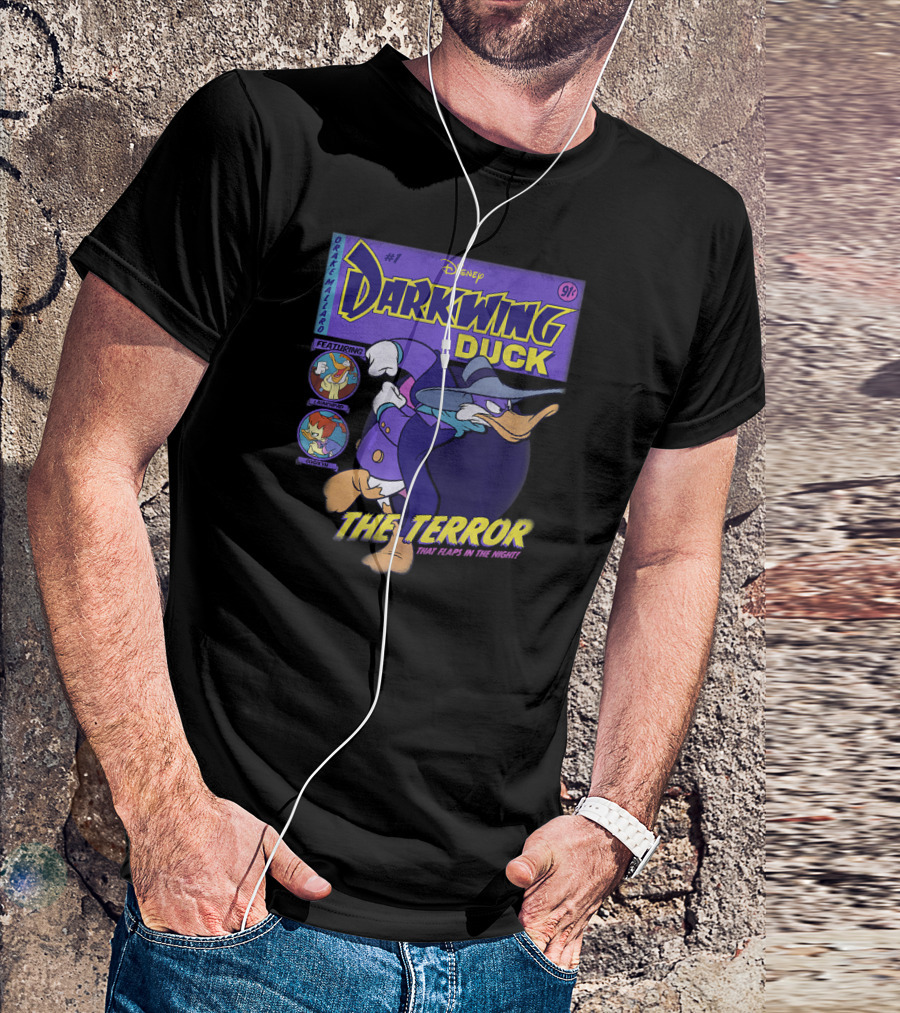 Disney Darkwing Duck The Terror That Flaps In The Night Featuring Drake Mallard Comic Cover T-Shirt