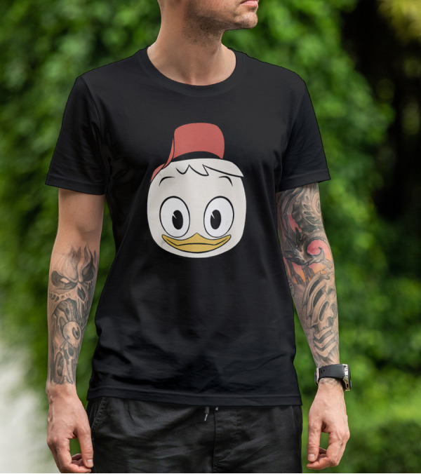 Disney DuckTales Huey Big Face Iconic Red Hat T-Shirt