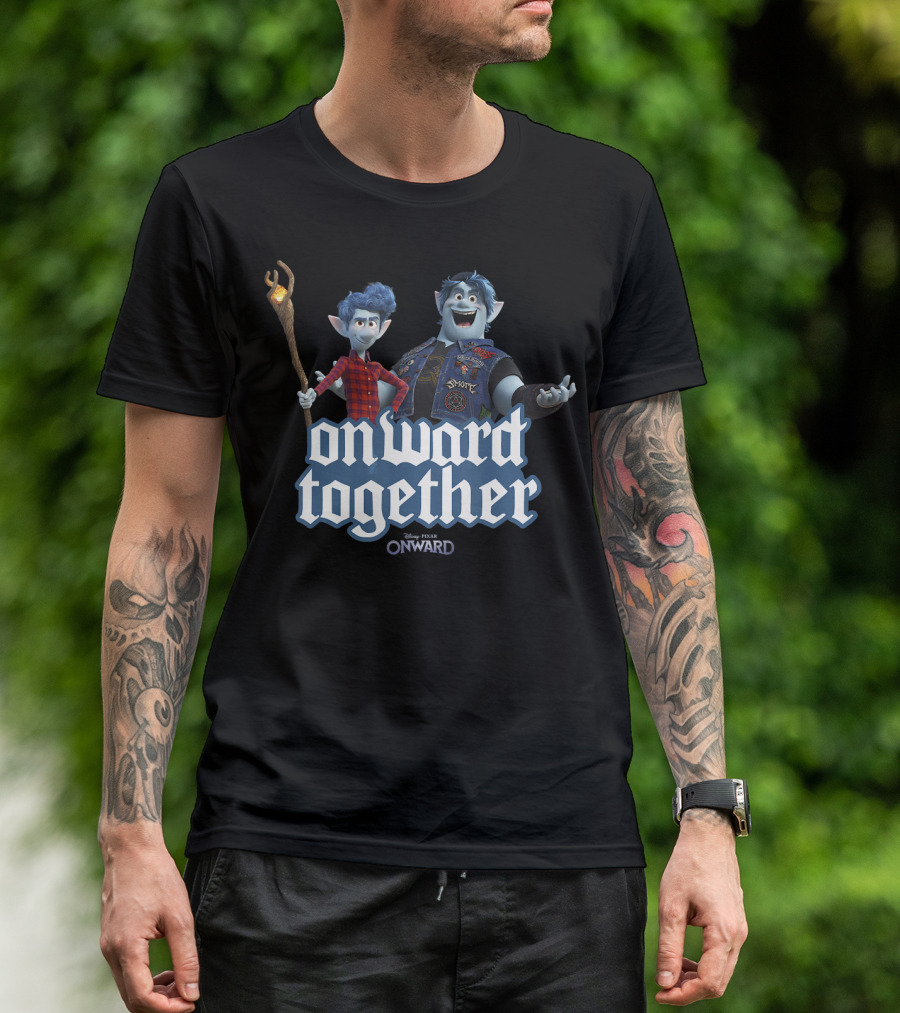 Disney Pixar Onward Barley Ian Onward Together Magic Staff Duo Adventure T-Shirt