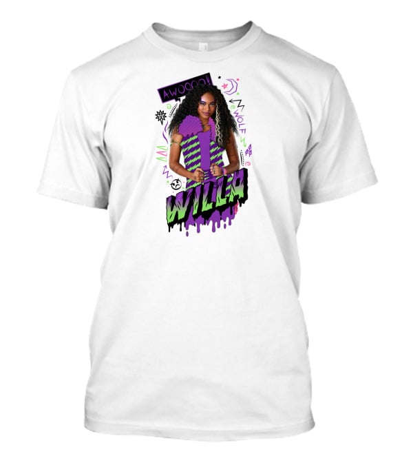 Disney Zombies 2 Willa Wolf Awooo Neon T-Shirt