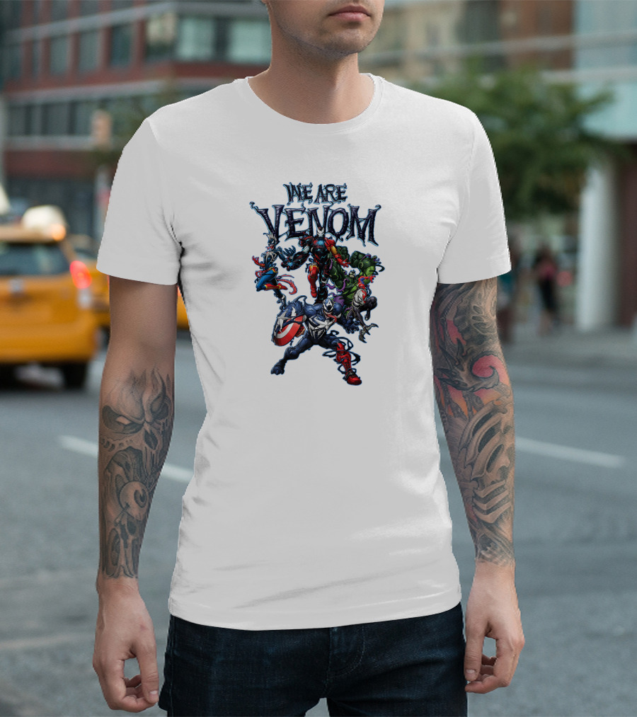 We Are Venom Marvel Spider Man Maximum Venom Group Shot Characters T-Shirt
