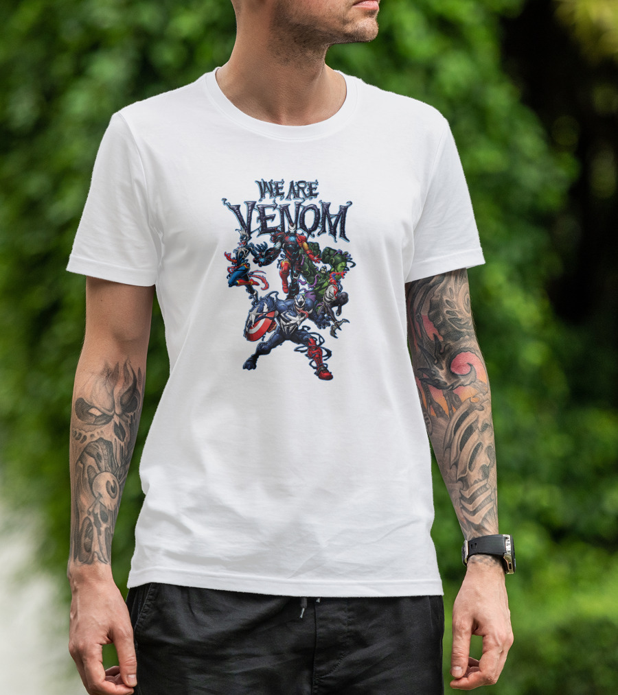 We Are Venom Marvel Spider Man Maximum Venom Group Shot Characters T-Shirt