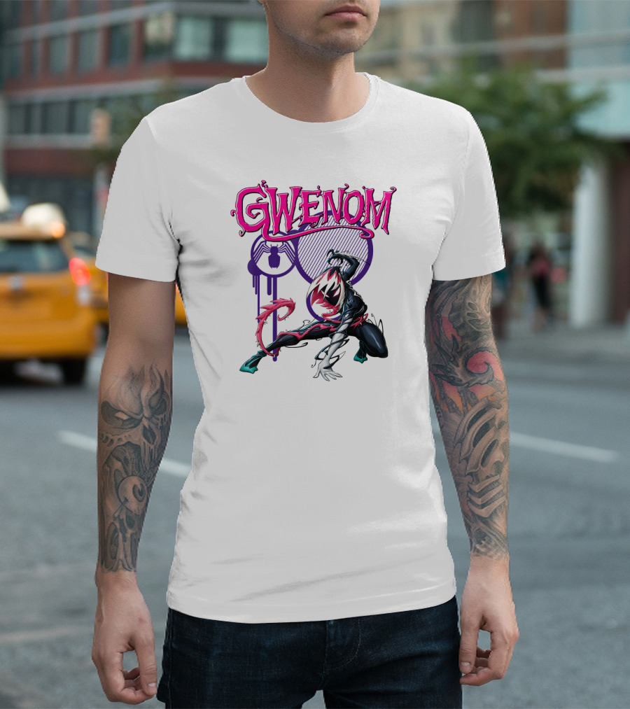 Marvel Spider-Man Maximum Venom Gwenom Dynamic Pose T-Shirt