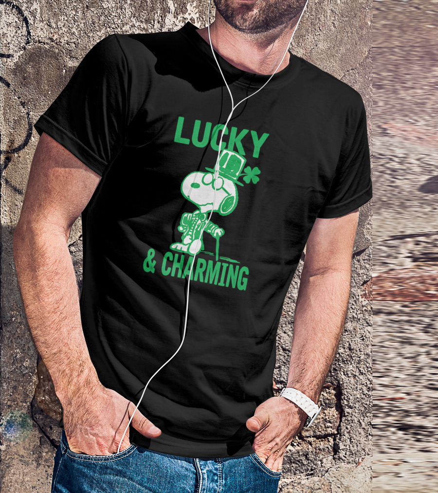 Lucky And Charming Peanuts St Patrick's Day T-Shirt