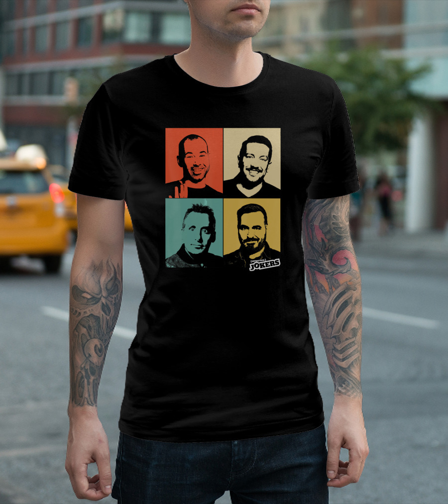 Impractical Jokers Colorful Pop Art Style Portraits T-Shirt