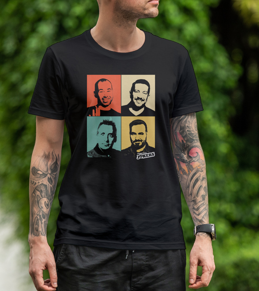 Impractical Jokers Colorful Pop Art Style Portraits T-Shirt