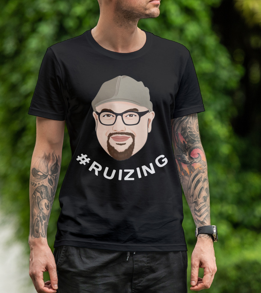 Ruizing Portrait Glasses Hat T-Shirt