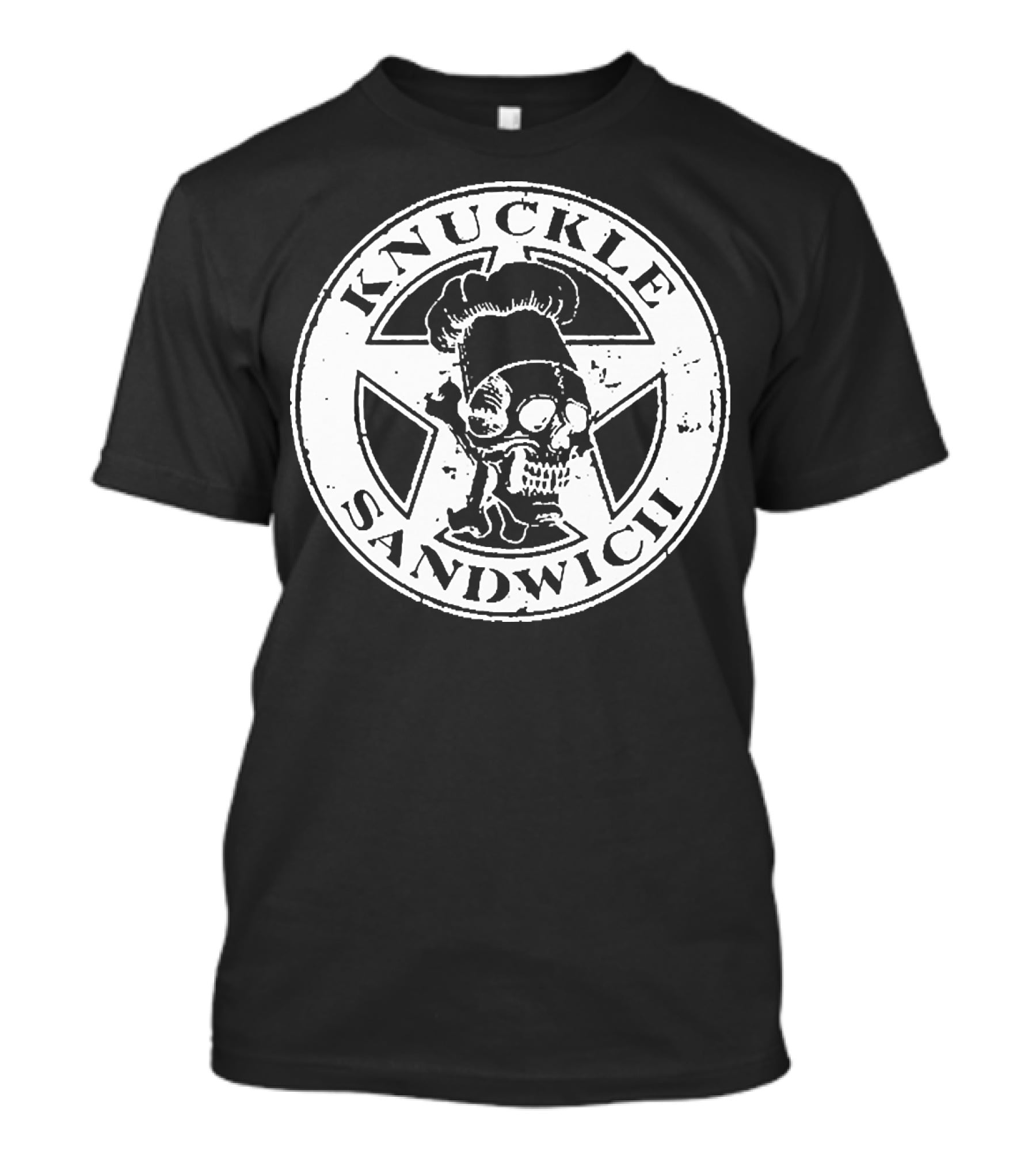 Knuckle Sandwich Skull Chef Emblem T-Shirt