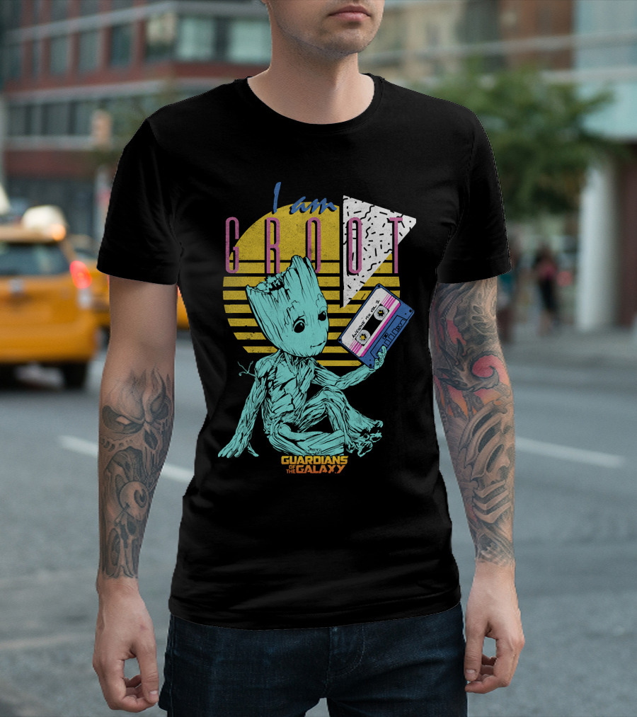I Am Groot Guardians of the Galaxy Mixtape T-Shirt