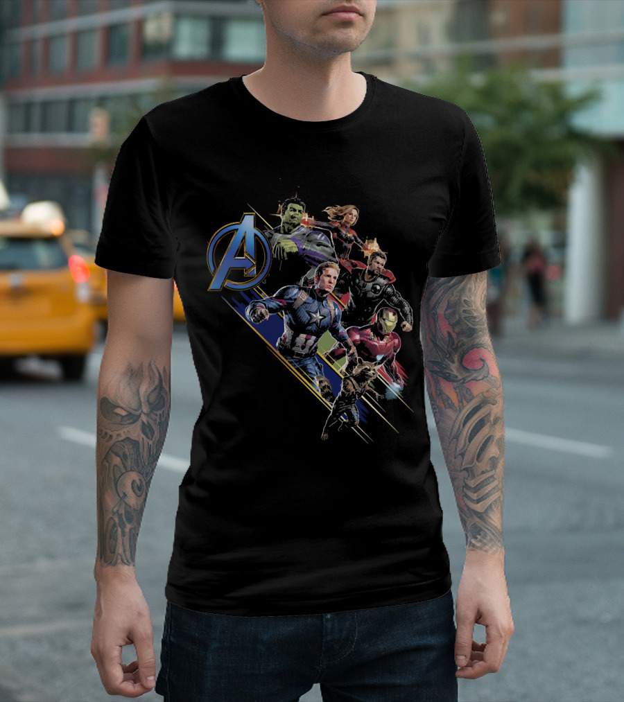 Avengers Marvel Heroes Assemble Iconic Characters T-Shirt