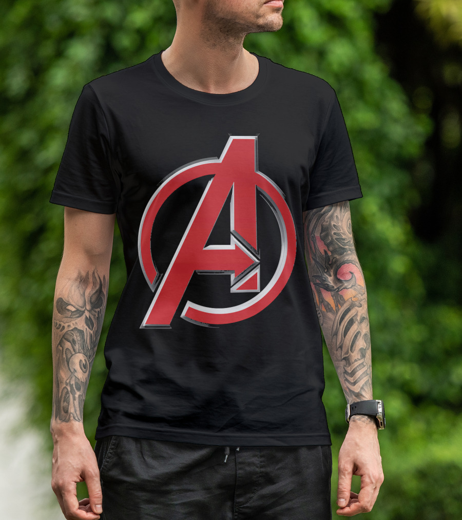 Avengers Red A Emblem Marvel Iconic T-Shirt