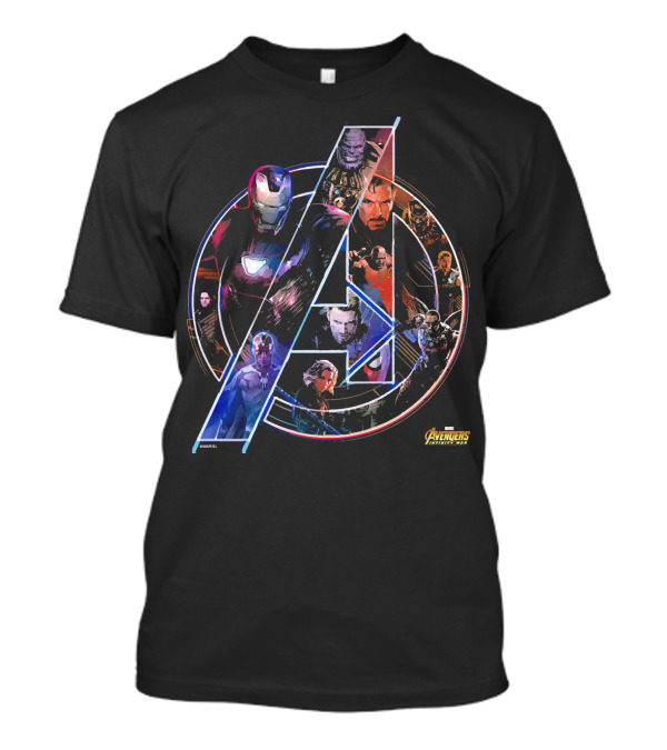 Marvel Avengers Infinity War Iconic Heroes And Villains Collage T-Shirt