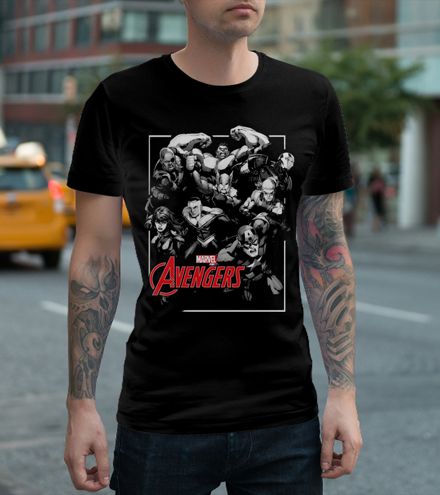 Marvel Avengers Heroes Unite Pop Out T-Shirt
