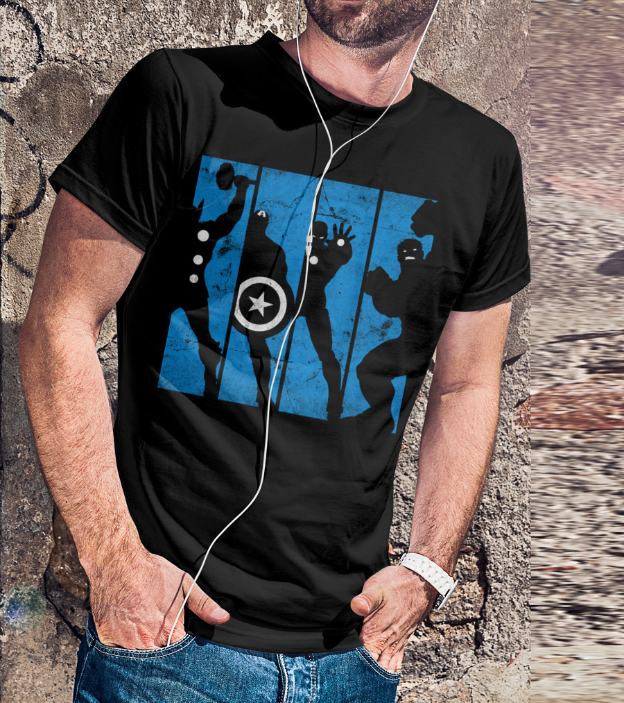Marvel Avengers Iconic Hero Silhouettes T-Shirt