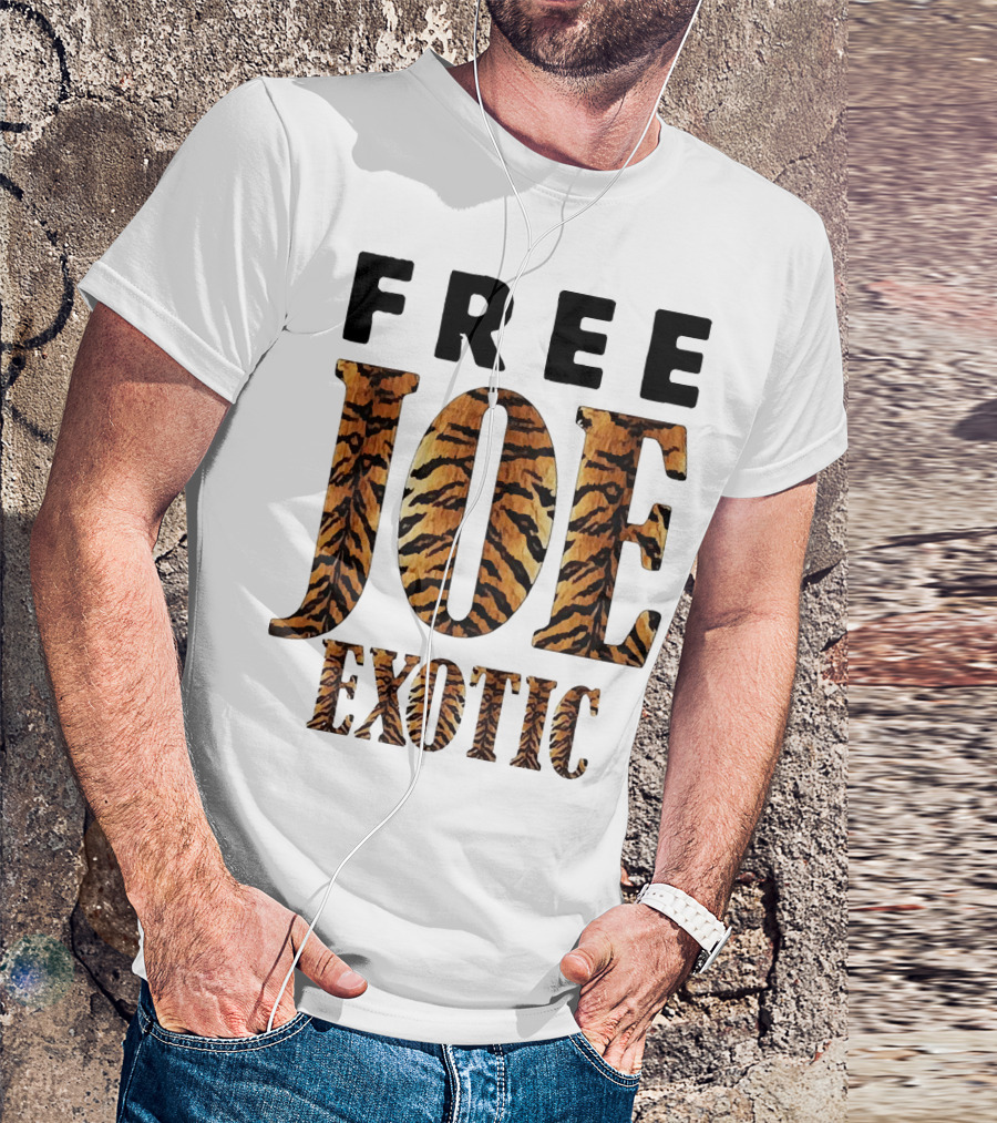 Free Joe Exotic Tiger Stripes T-Shirt