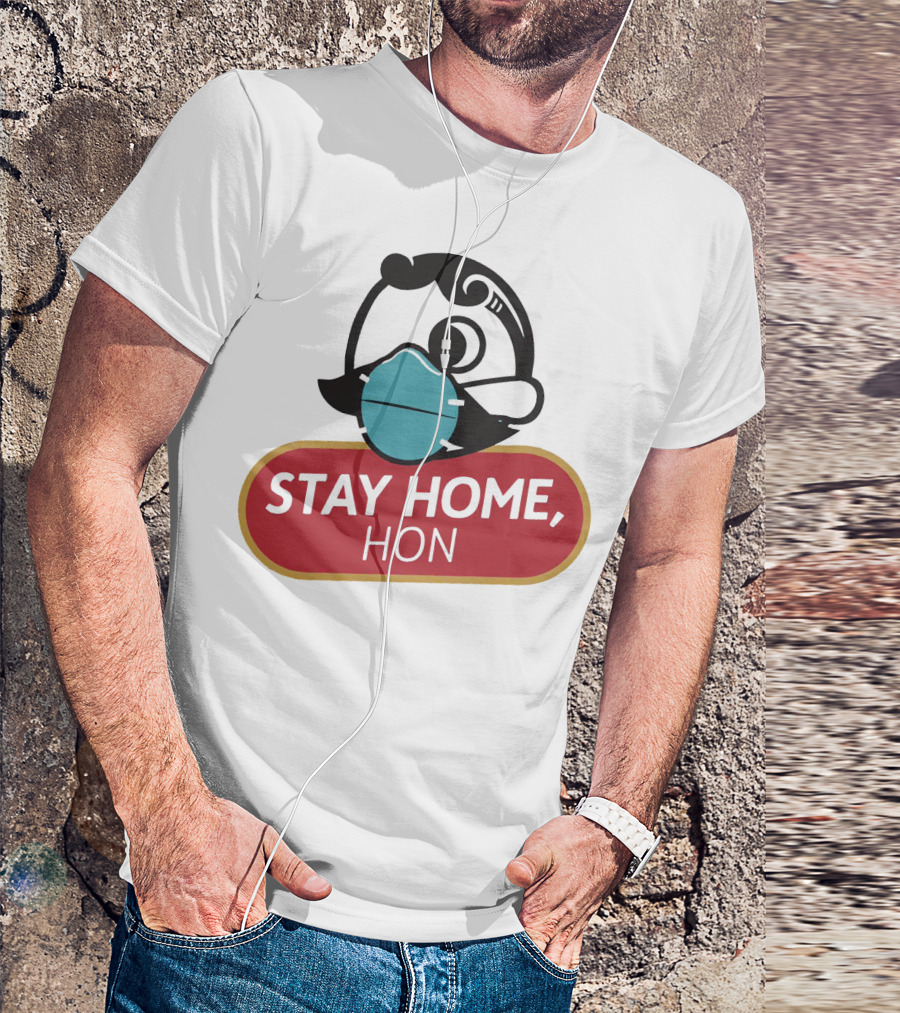 Stay Home Hon Rosie The Riveter Mask T-Shirt