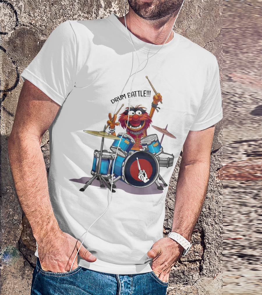 The Muppets Animal Drum Battle Iconic Drummer Scene T-Shirt