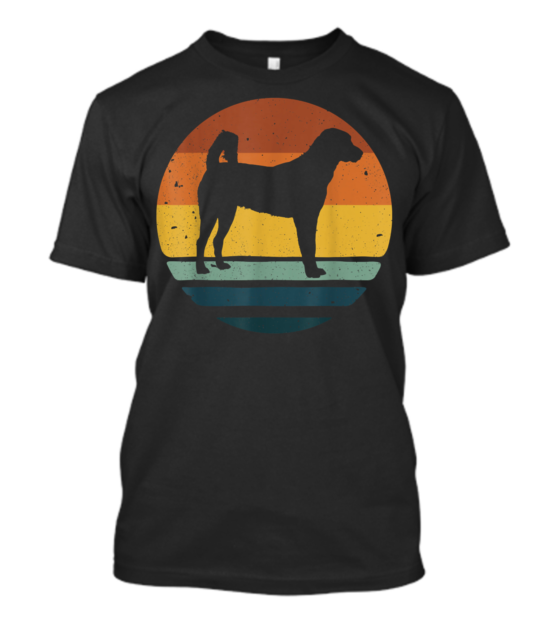 Anatolian Shepherd Vintage Retro Dog Silhouette Sunset 153 T-Shirt