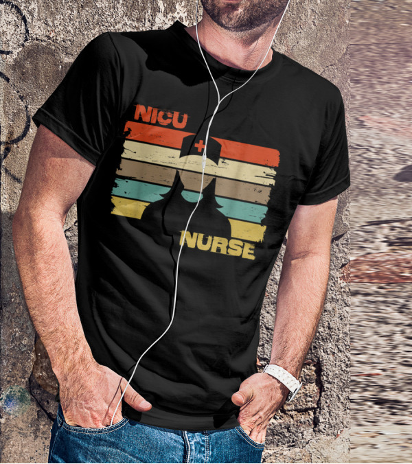 Nicu Nurse Vintage Retro Silhouette 76 T-Shirt
