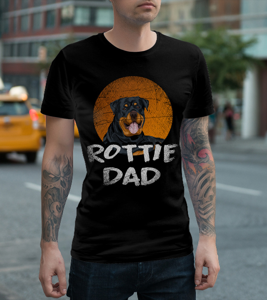 Rottie Dad Rottweiler Dog T-Shirt