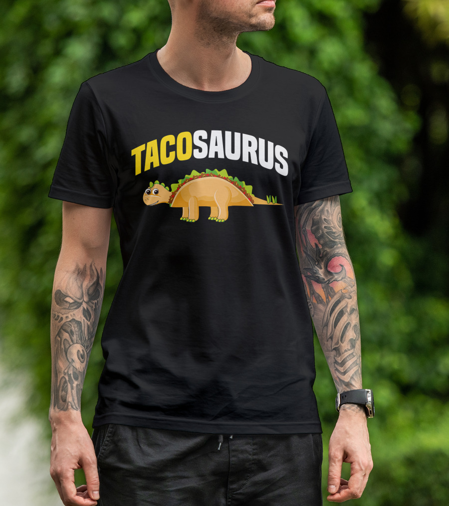 Tacosaurus Funny Dino Taco Lovers Cinco De Mayo T-Shirt