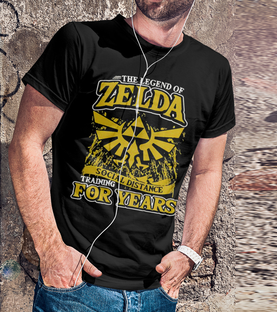 The Legend Of Zelda Social Distance Training For Years Hyrule Emblem T-Shirt