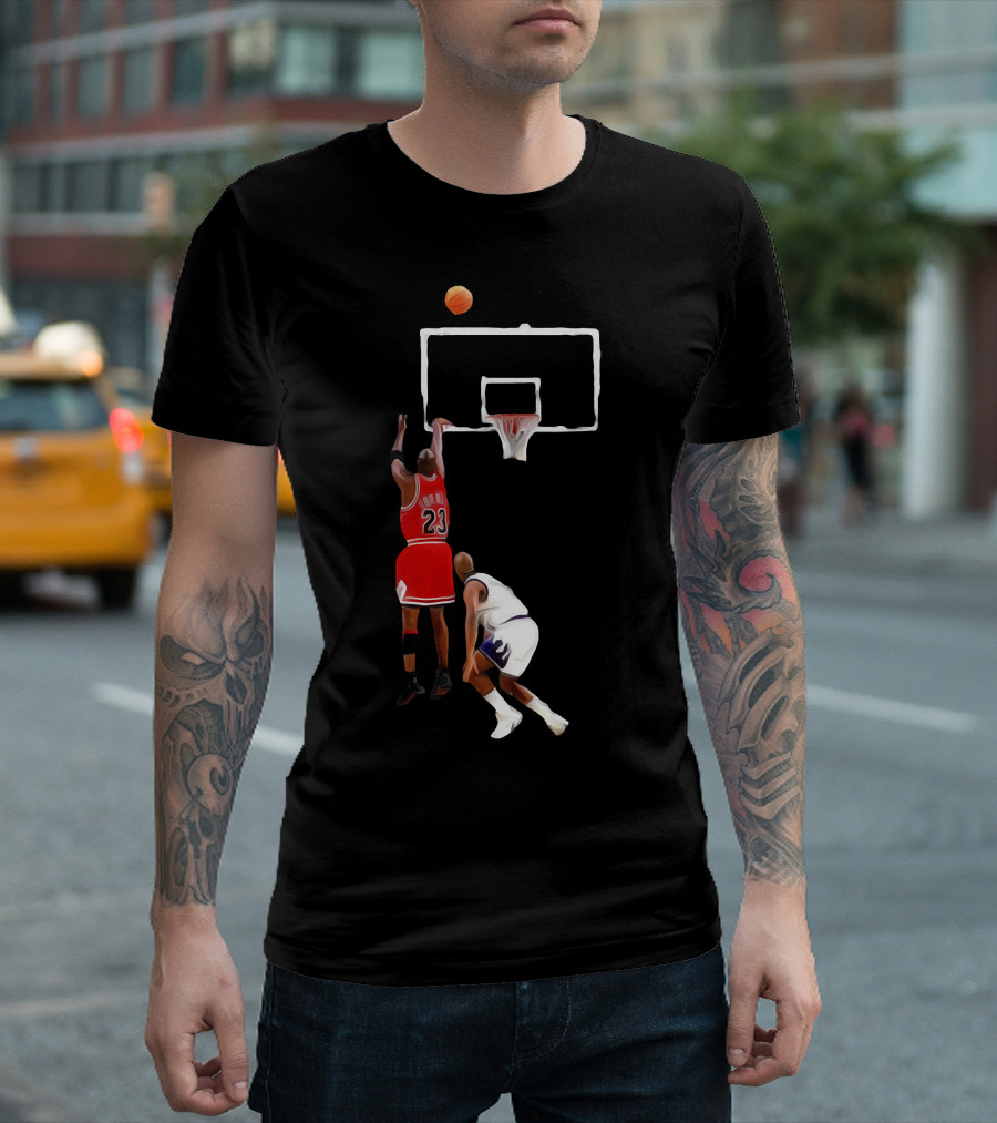 Michael Jordan Iconic Final Shot Bulls vs Jazz Basketball Moment T-Shirt