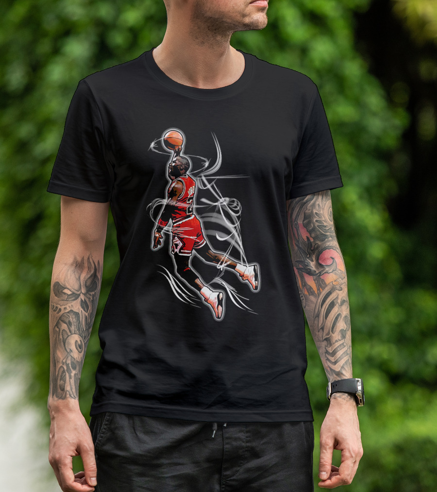Michael Jordan Air Dunk Iconic Basketball Moment T-Shirt