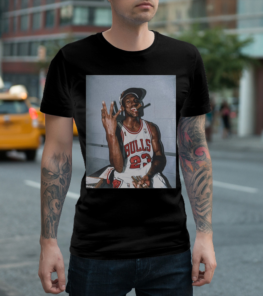 Vintage Michael Jordan Bulls 23 Three Peat T-Shirt