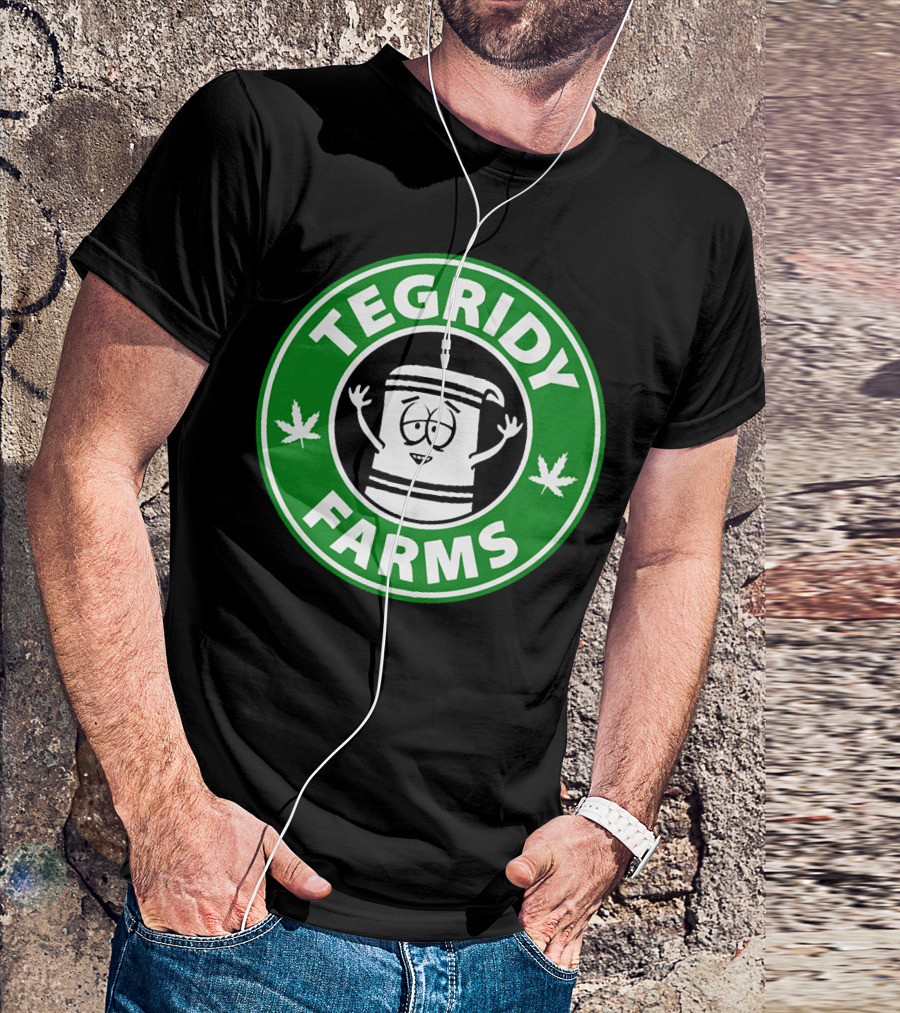 Tegridy Farms South Park Towelie Logo Cannabis Comedy T-Shirt