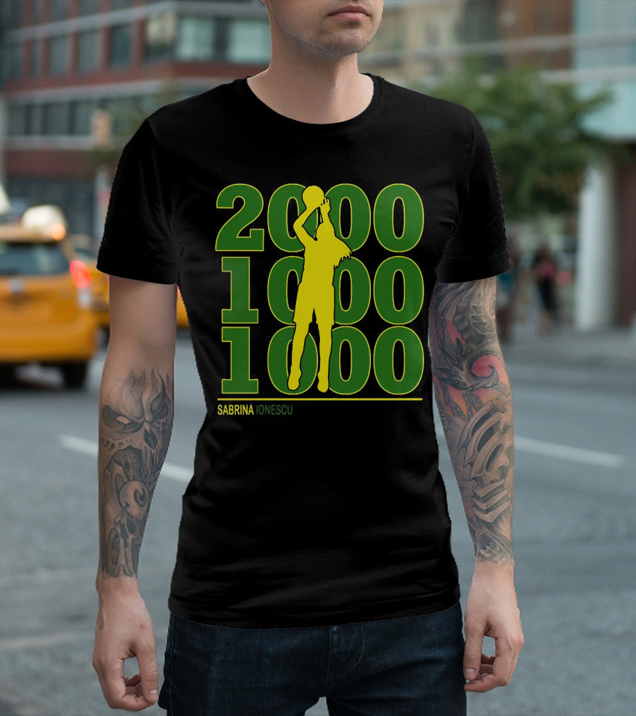 Sabrina Ionescu 2000 1000 1000 T-Shirt