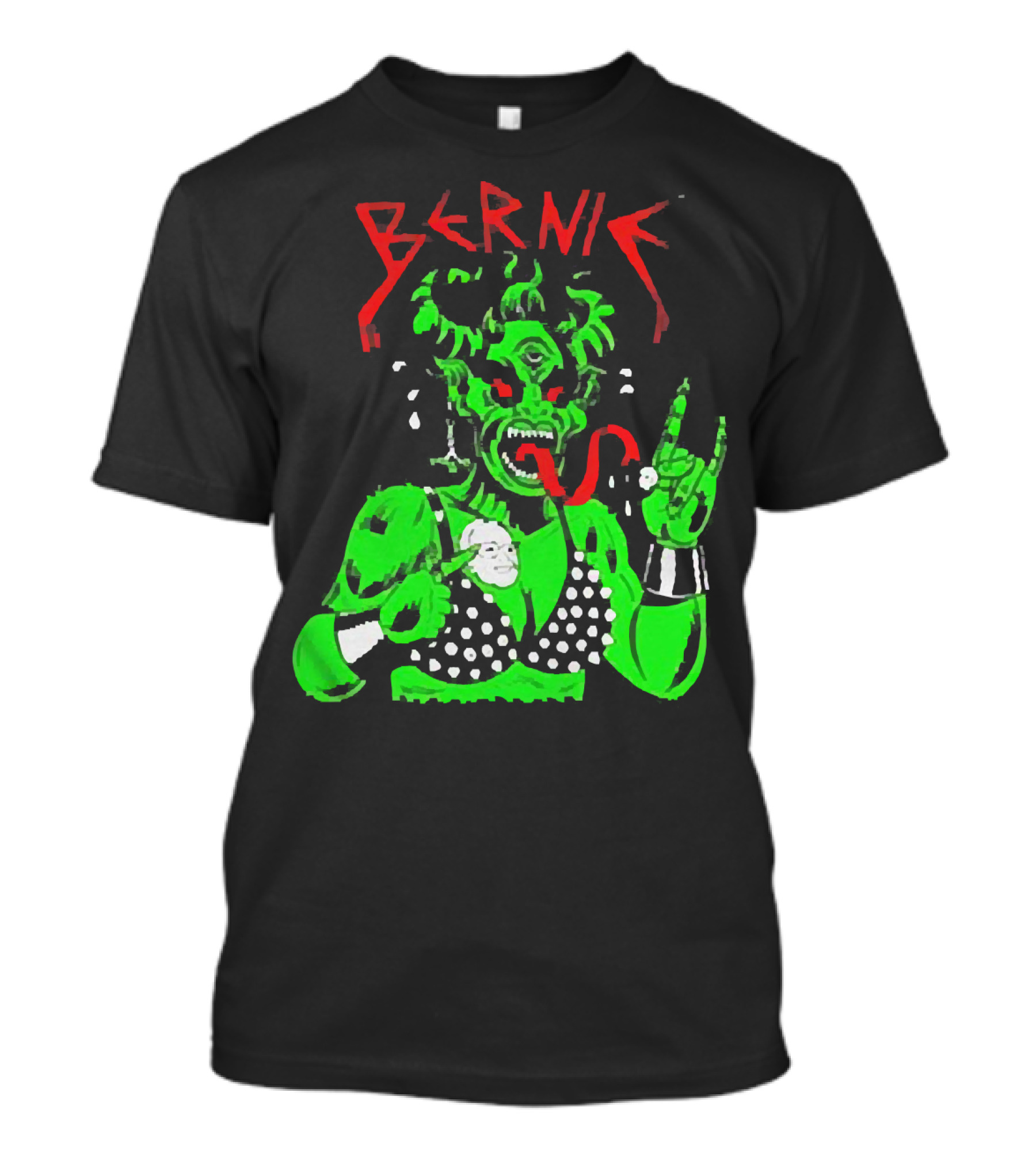 Bernie Sanders Metal Green Satan Symbolic T-Shirt
