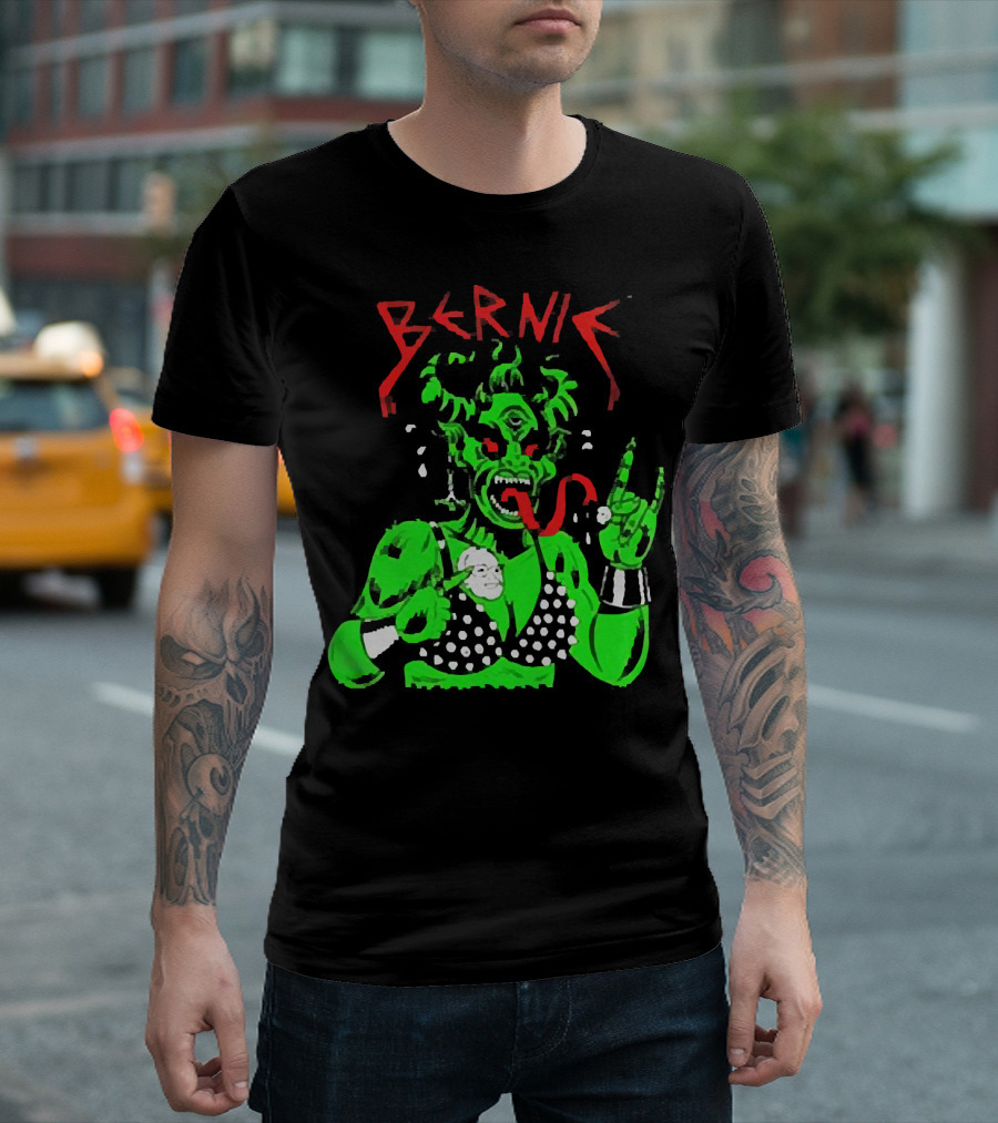 Bernie Sanders Metal Green Satan Symbolic T-Shirt