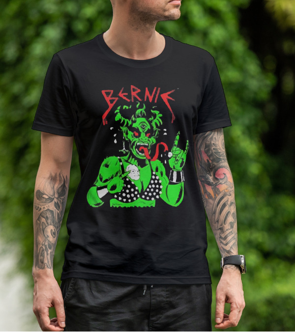 Bernie Sanders Metal Green Satan Symbolic T-Shirt