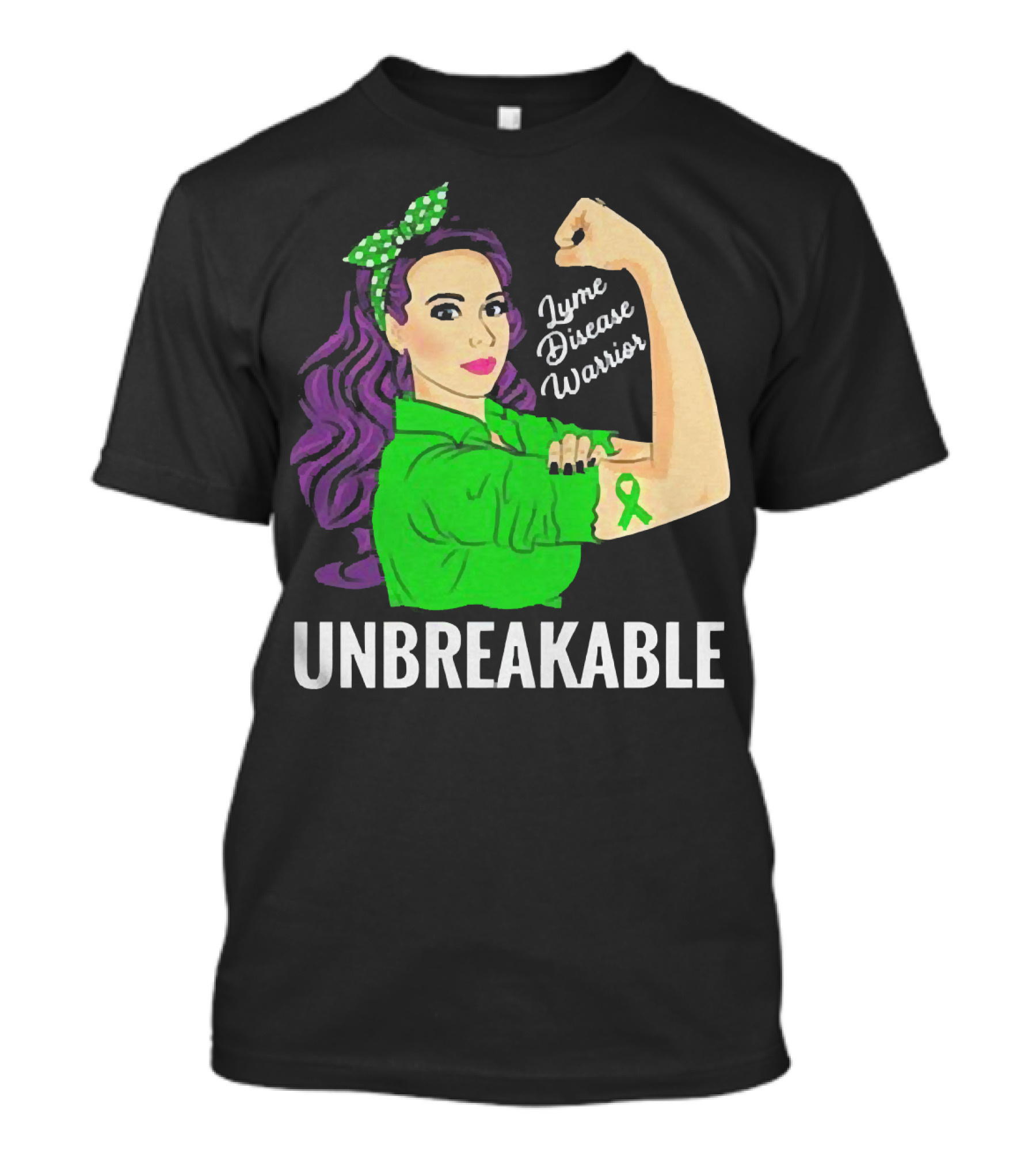 Lyme Disease Warrior Unbreakable Woman T-Shirt