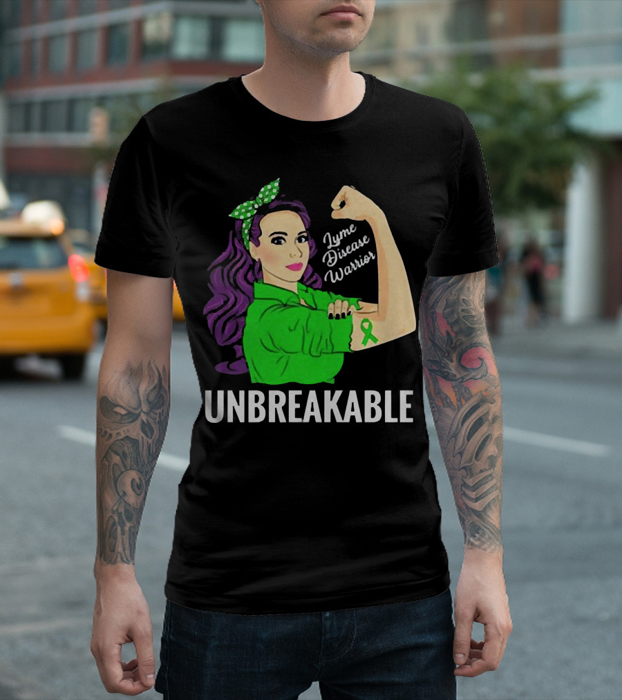 Lyme Disease Warrior Unbreakable Woman T-Shirt