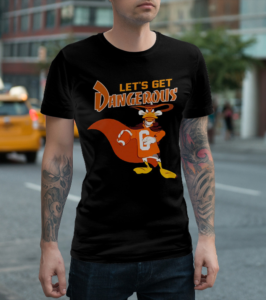Darkwing Duck Let's Get Dangerous Football T-Shirt