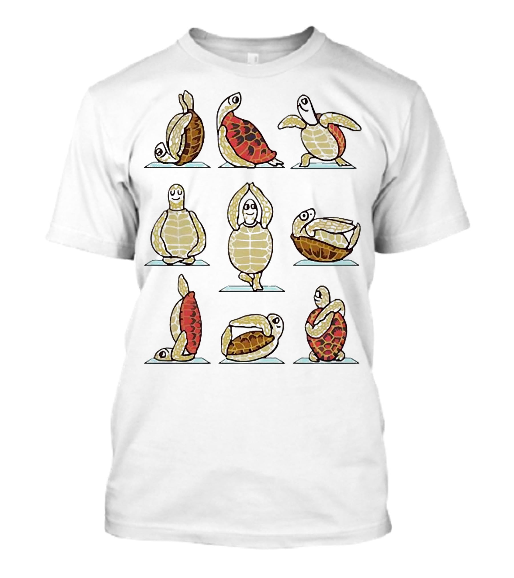 Turtle Yoga Poses Collection T-Shirt