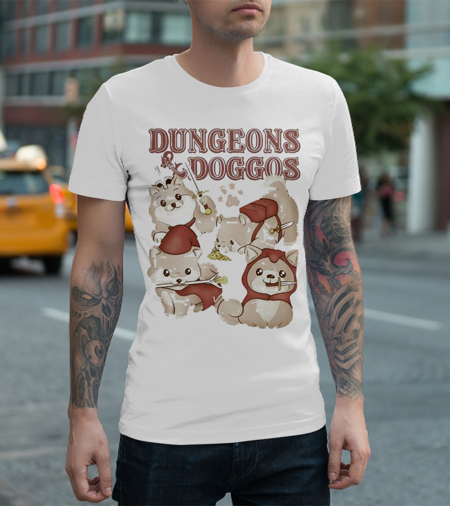 Dungeons And Doggos Adventure Pups T-Shirt