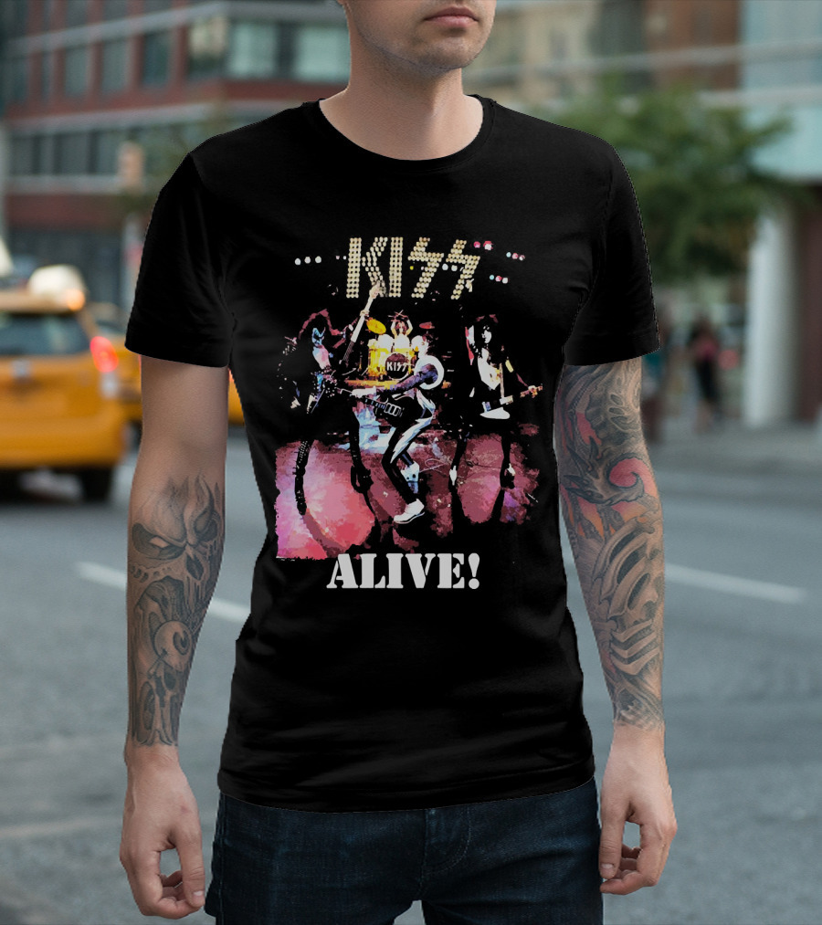KISS Alive Concert Performance Visual T-Shirt