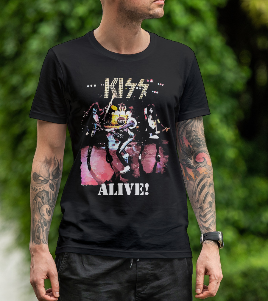 KISS Alive Concert Performance Visual T-Shirt