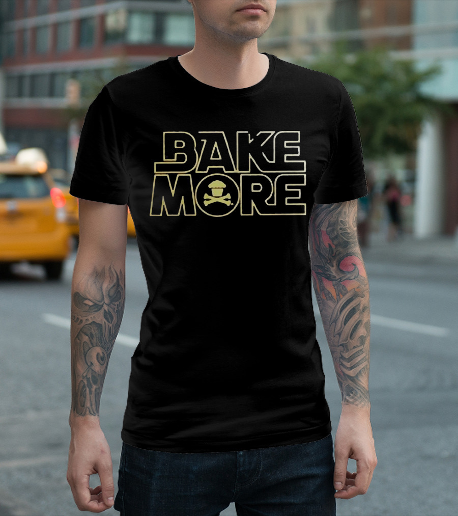 Bake More Cake Skull Muffin T-Shirt
