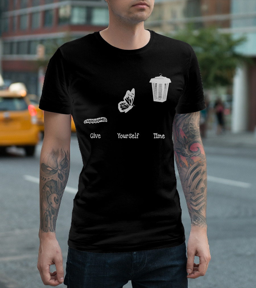 Give Yourself Time Bug Butterfly Lantern T-Shirt